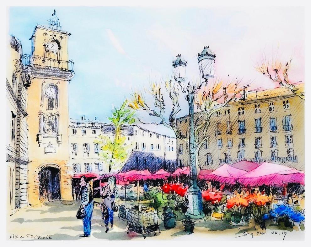 Zola Studio Fenetre Aveugle Aix-en-Provence Buitenkant foto